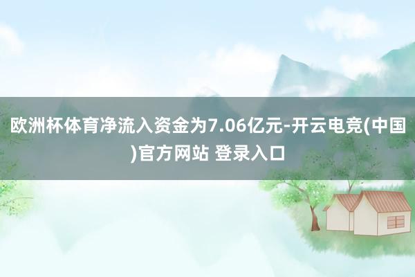 欧洲杯体育净流入资金为7.06亿元-开云电竞(中国)官方网站 登录入口