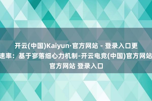 开云(中国)Kaiyun·官方网站 - 登录入口更快的推理速率：基于寥落细心力机制-开云电竞(中国)官方网站 登录入口