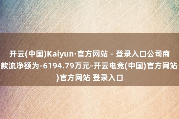 开云(中国)Kaiyun·官方网站 - 登录入口公司商酌当作现款流净额为-6194.79万元-开云电竞(中国)官方网站 登录入口